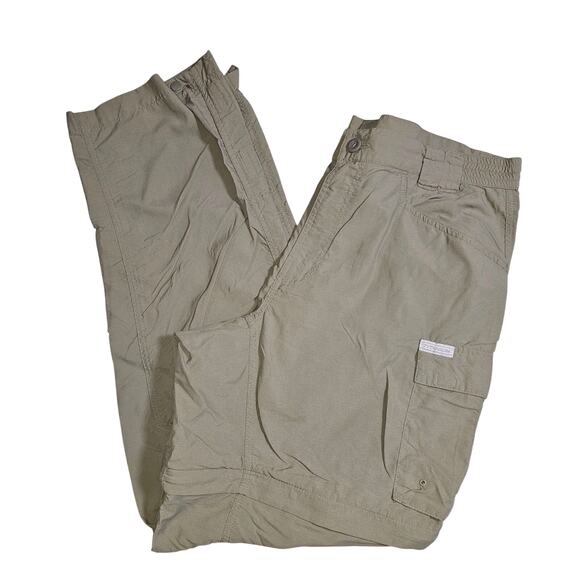 Columbia, Titanium Performance Convertible Khaki Cargo Pants Size Lg, Adj Ankles - Picture 1 of 13